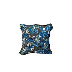 April Cornell New Old Stock Small Pillow Blue Cottage Shell Buttons Auberge